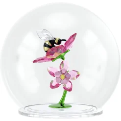 Idyllia Glaskugel Biene und Blumen