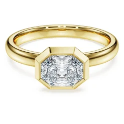 Octagon Ring mit Kesselfassung