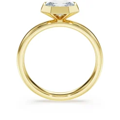 Octagon Ring mit Kesselfassung