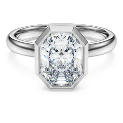 Octagon Ring mit Kesselfassung